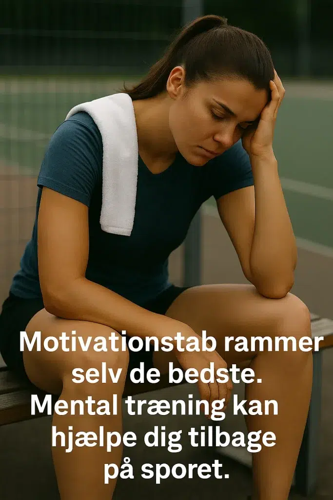 Atlet ser nedtrykt ud på bænken efter træning – oplever motivationstab